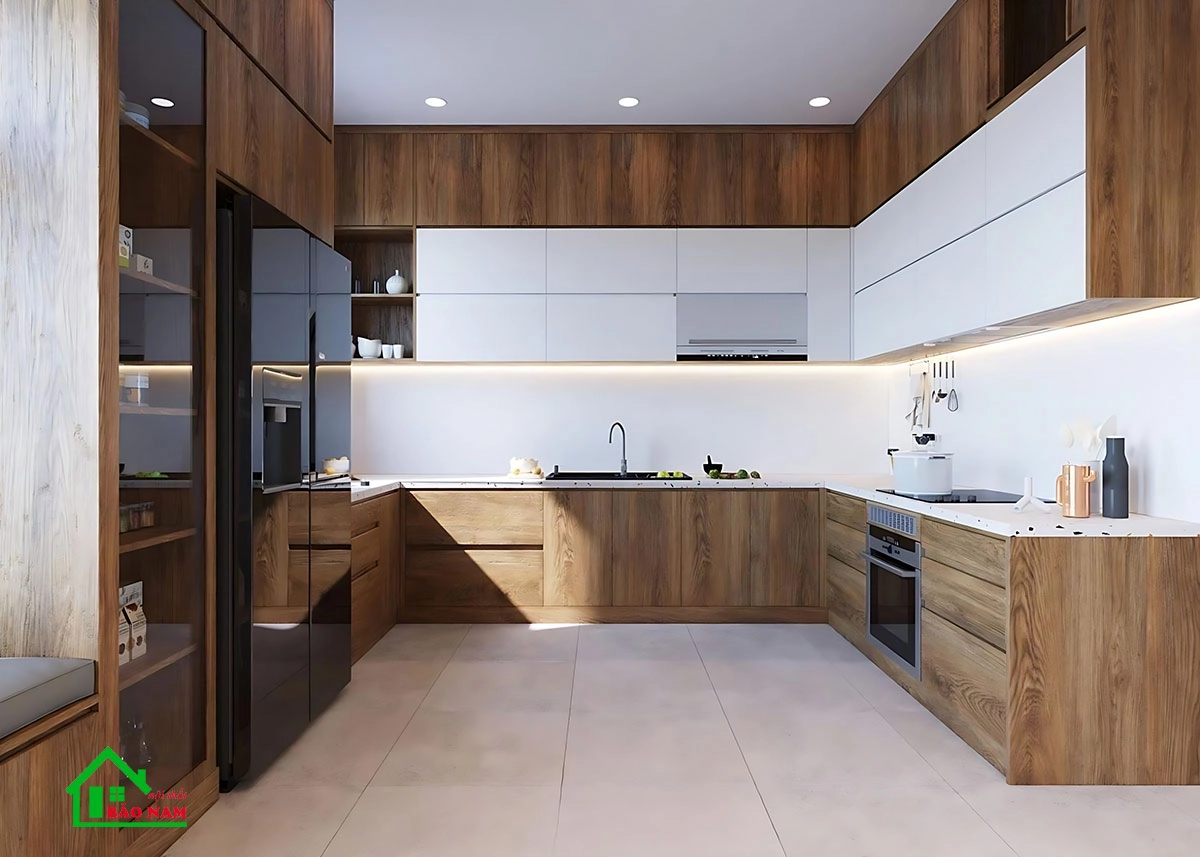 Các loại vật liệu tiêu biểu sử dụng cho tủ bếp đẹp và bền?