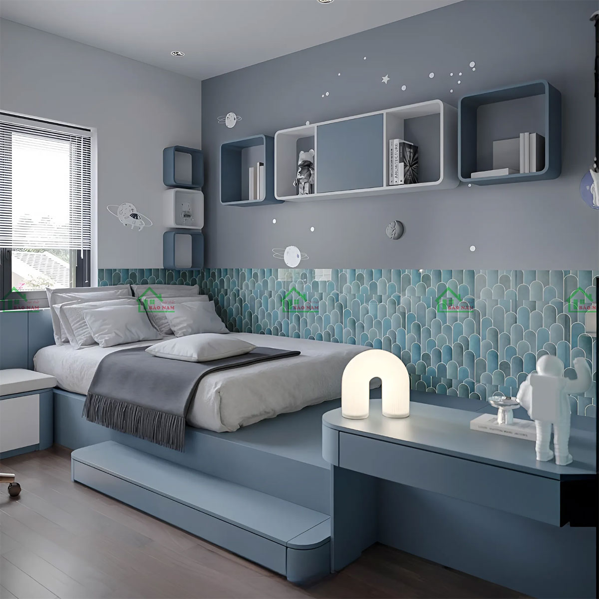 Bộ Nội Thất Phòng Ngủ Đẹp Hiện Đại Cho Bé PB23