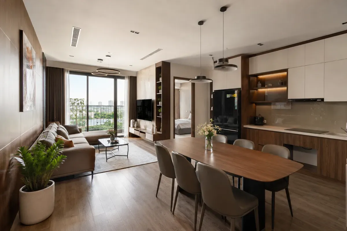 Bố trí nội thất khoa học giúp tối ưu diện tích và tăng sự tiện nghi khi sử dụng.