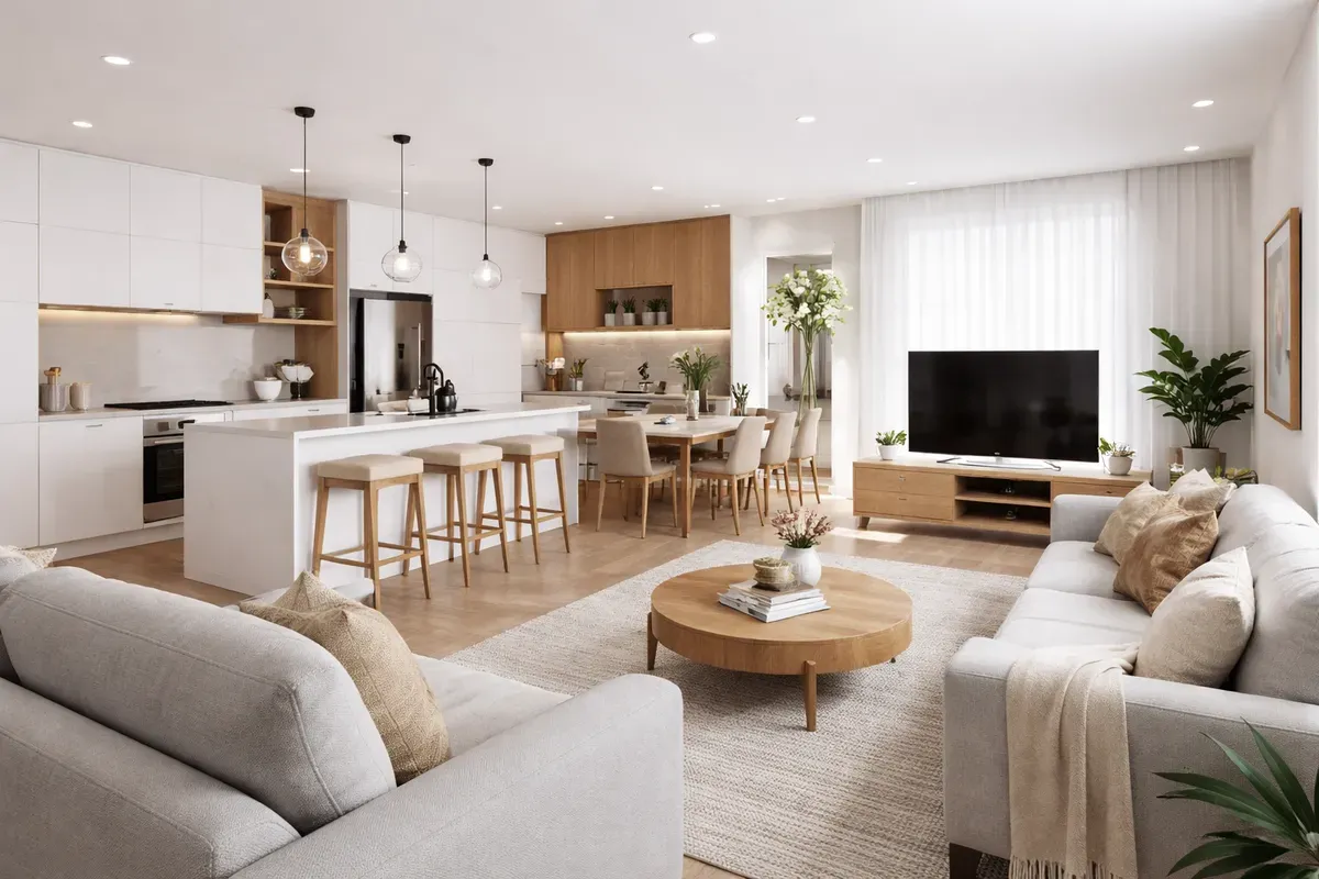 Thiết kế nội thất dựa trên nhu cầu thực tế giúp không gian sống tiện nghi và không bị lãng phí.