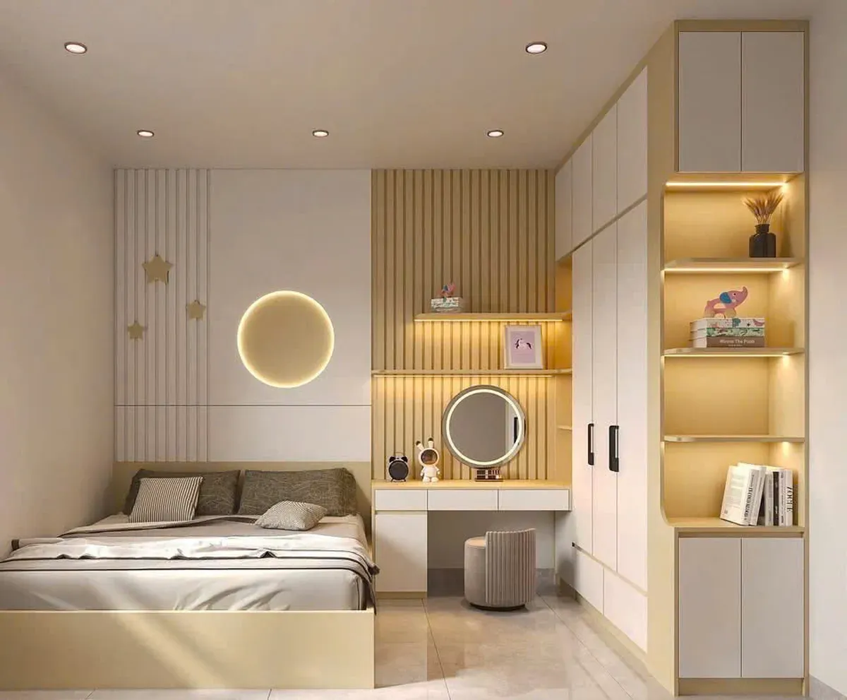 Bố trí nội thất phòng ngủ hợp lý giúp tối ưu diện tích và công năng sử dụng