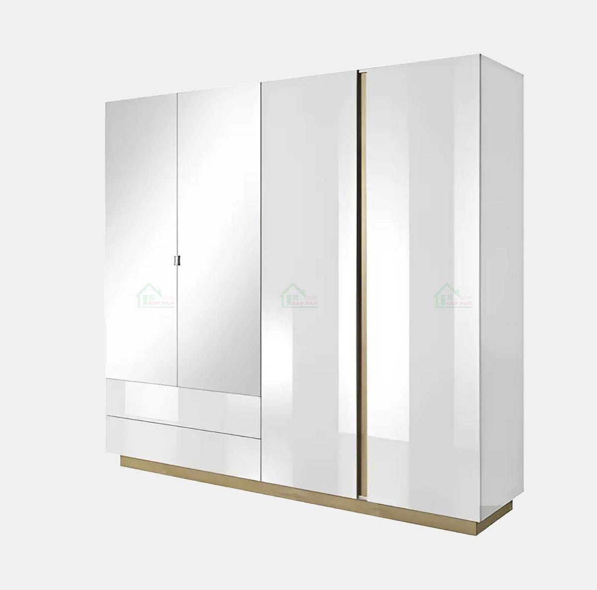 Tủ quần áo gỗ công nghiệp MDF An Cường bền đẹp, chống ẩm mốc tốt.