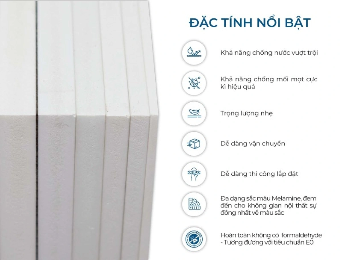 Cấu tạo nhựa WPB gồm nhựa PVC bột gỗ và phụ gia vô cơ