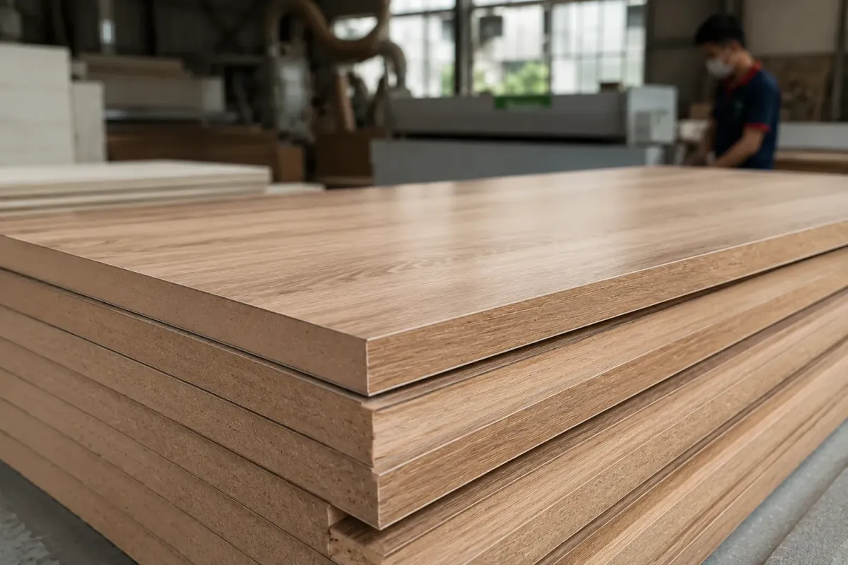 MDF chống ẩm là vật liệu được ứng dụng phổ biến trong nội thất phòng ngủ hiện đại.
