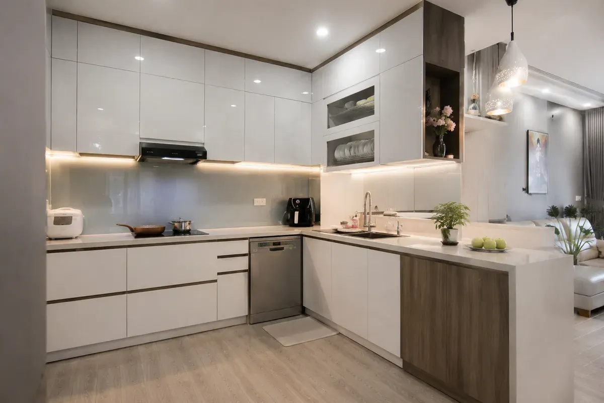 Tủ Bếp MDF An Cường Đẹp, Bền – Báo Giá Thi Công Theo Yêu Cầu