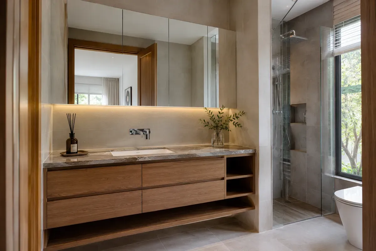Một số công trình tủ lavabo đã được Bảo Nam hoàn thiện.