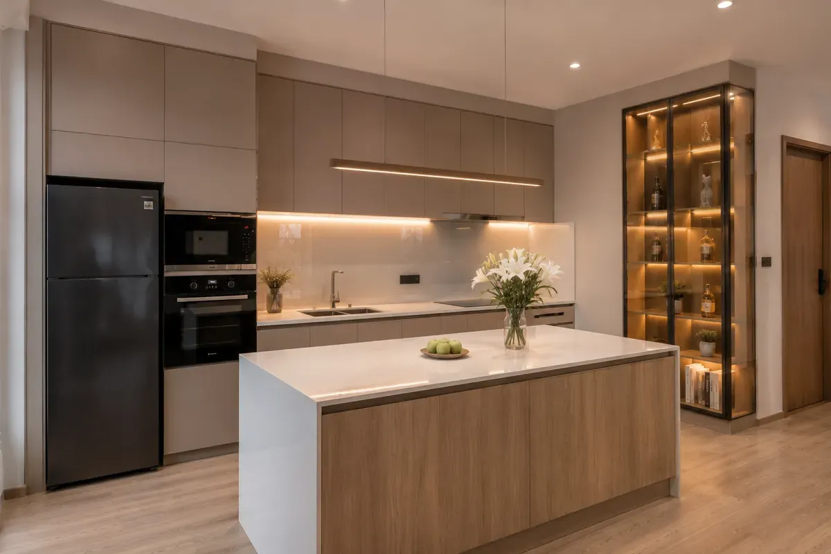 Hệ đèn LED tạo điểm nhấn và tăng hiệu quả chiếu sáng.