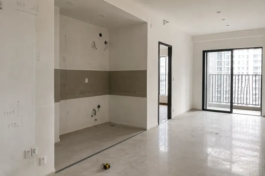 Đo đạc hiện trạng giúp nội thất được sản xuất phù hợp với kích thước thực tế.