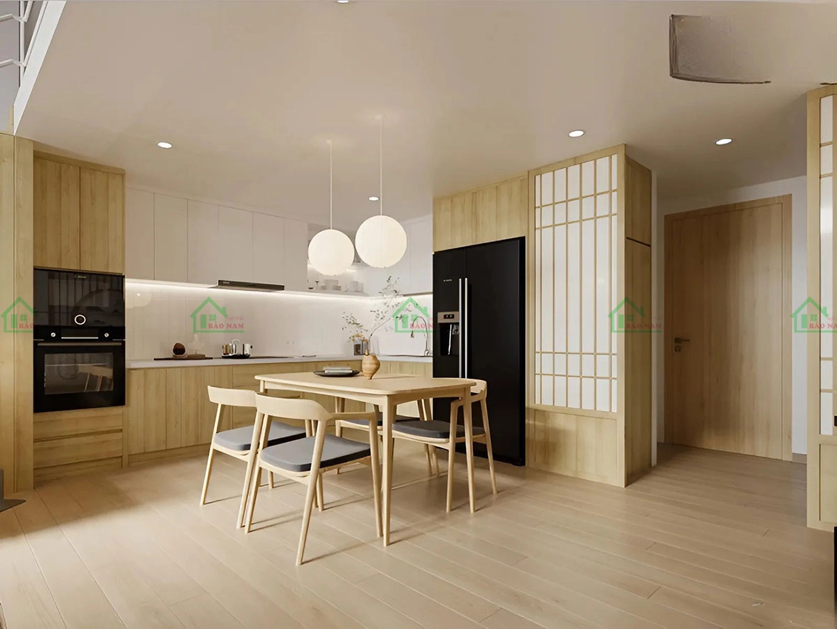 Tủ bếp MDF chống ẩm, chống mối mọt, bền bỉ theo thời gian, là giải pháp tiết kiệm và hiệu quả cho không gian bếp.