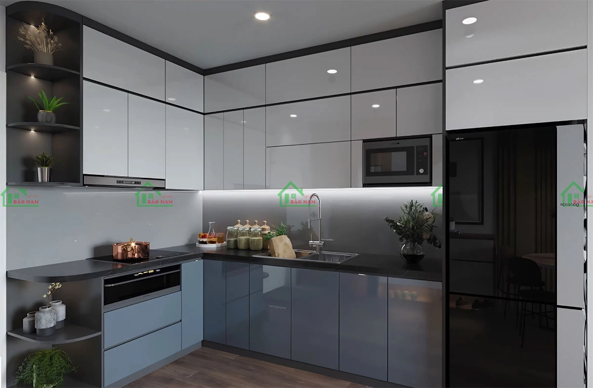 Tủ bếp nhựa picomat chống nước cao cấp