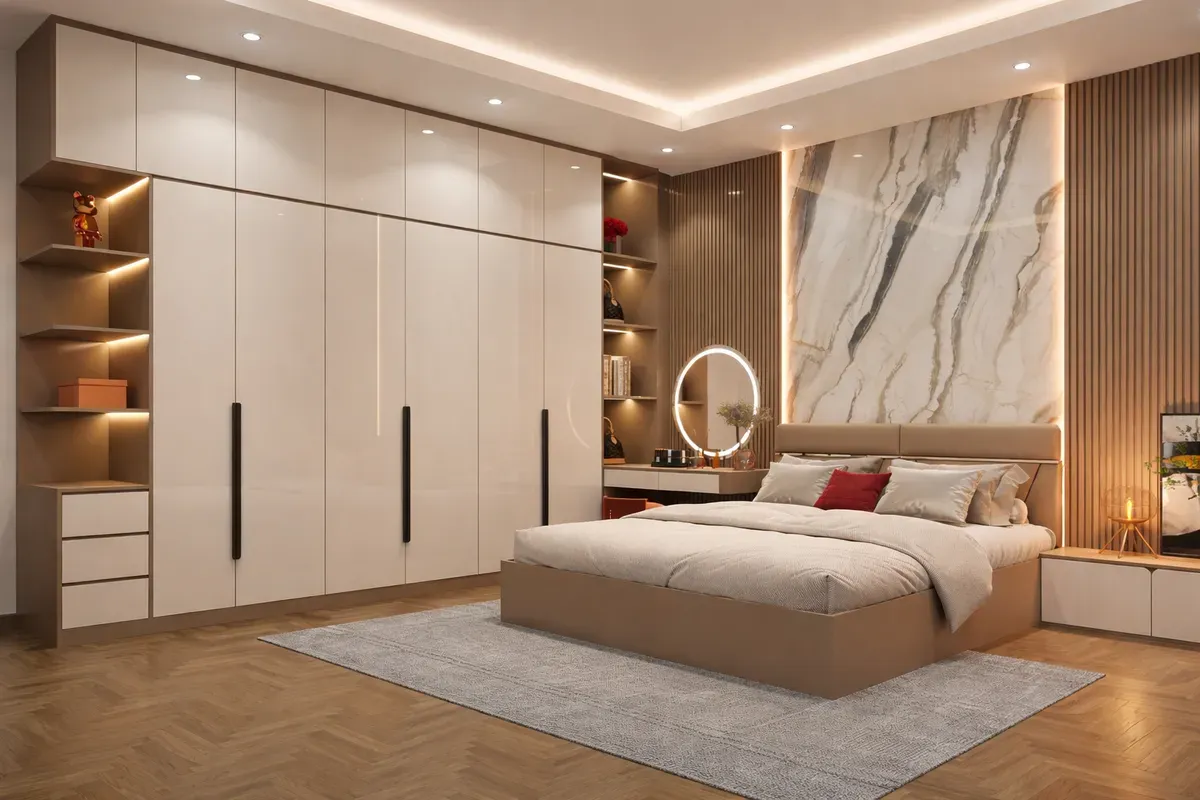 giá tủ quần áo theo m2 hiện đại 2026