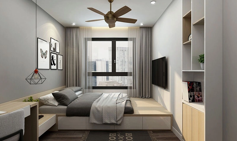 Giường giật cấp hiện đại với thiết kế thông minh