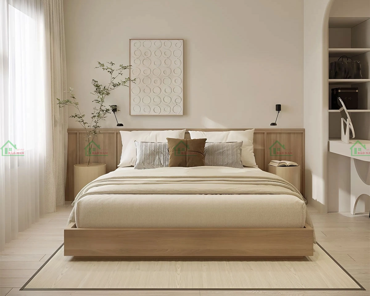 Giường ngủ kiểu nhật hiện đại tối giản