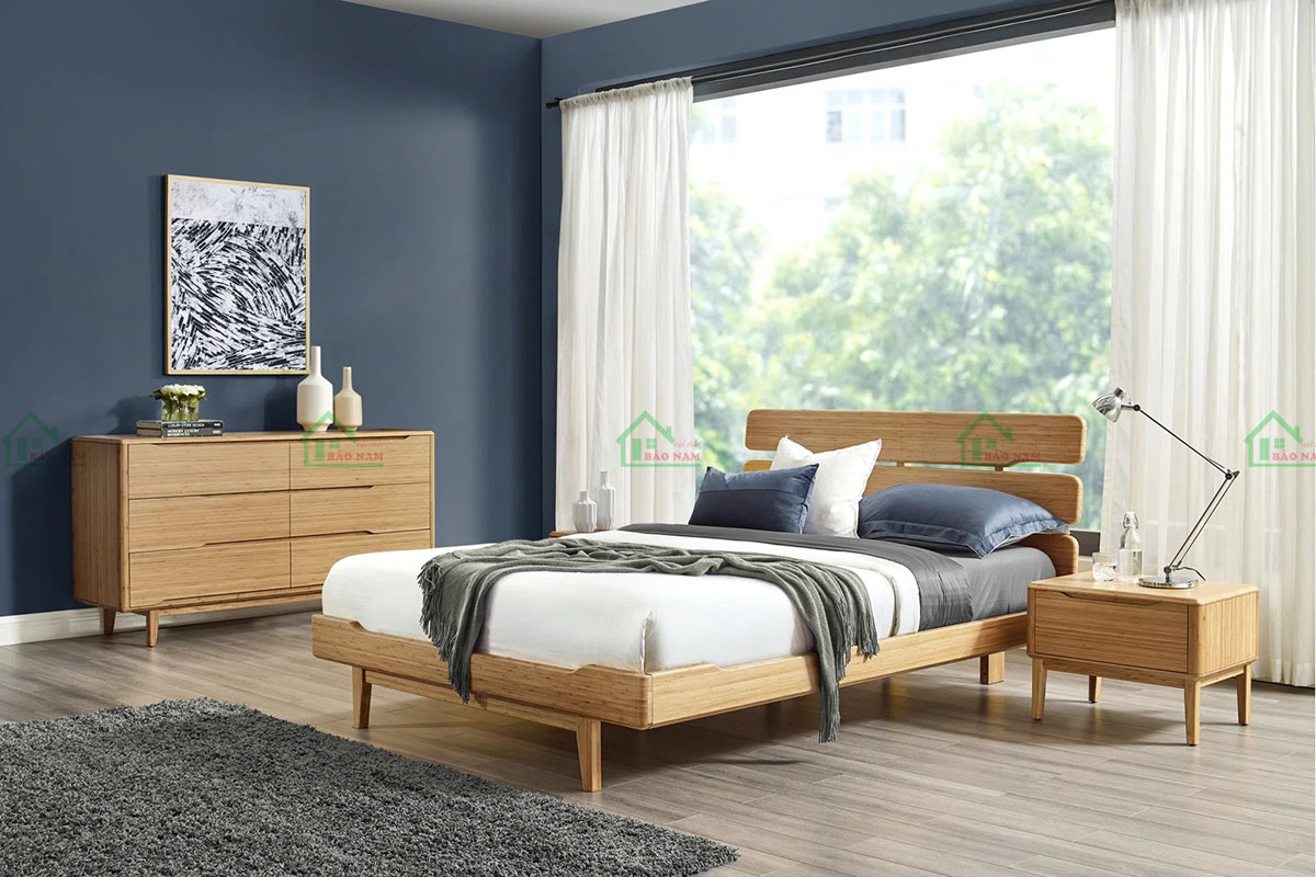 Giường Gỗ Tự Nhiên Cao Cấp GTN25