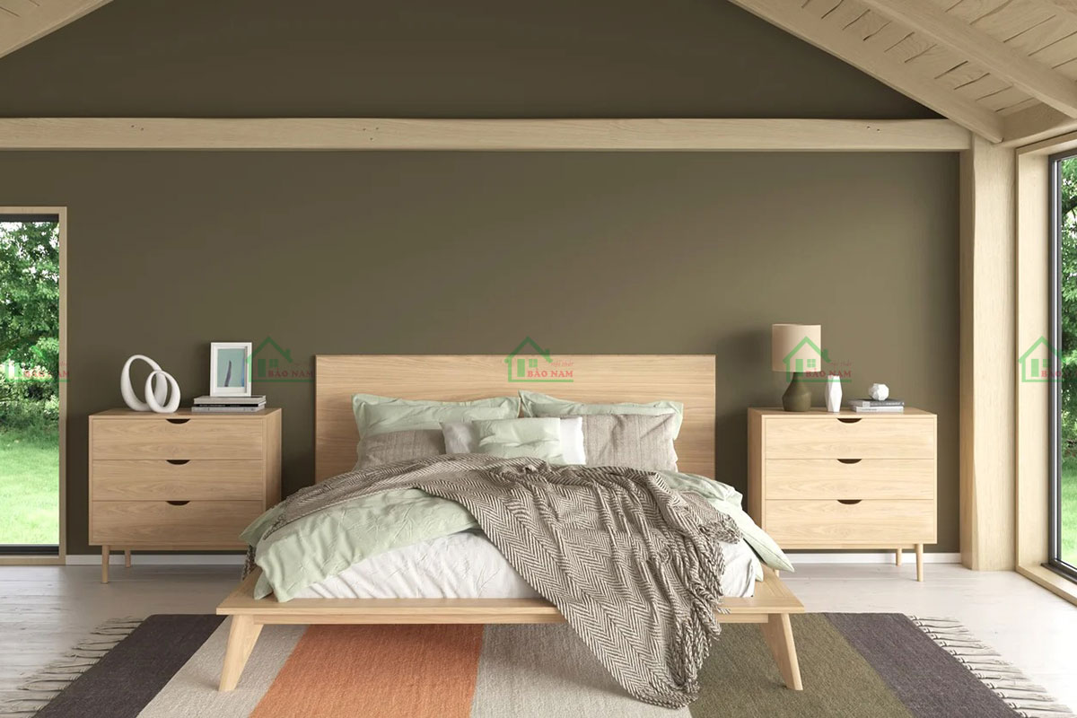 Giường Gỗ Tự Nhiên Giá Rẻ GTN26