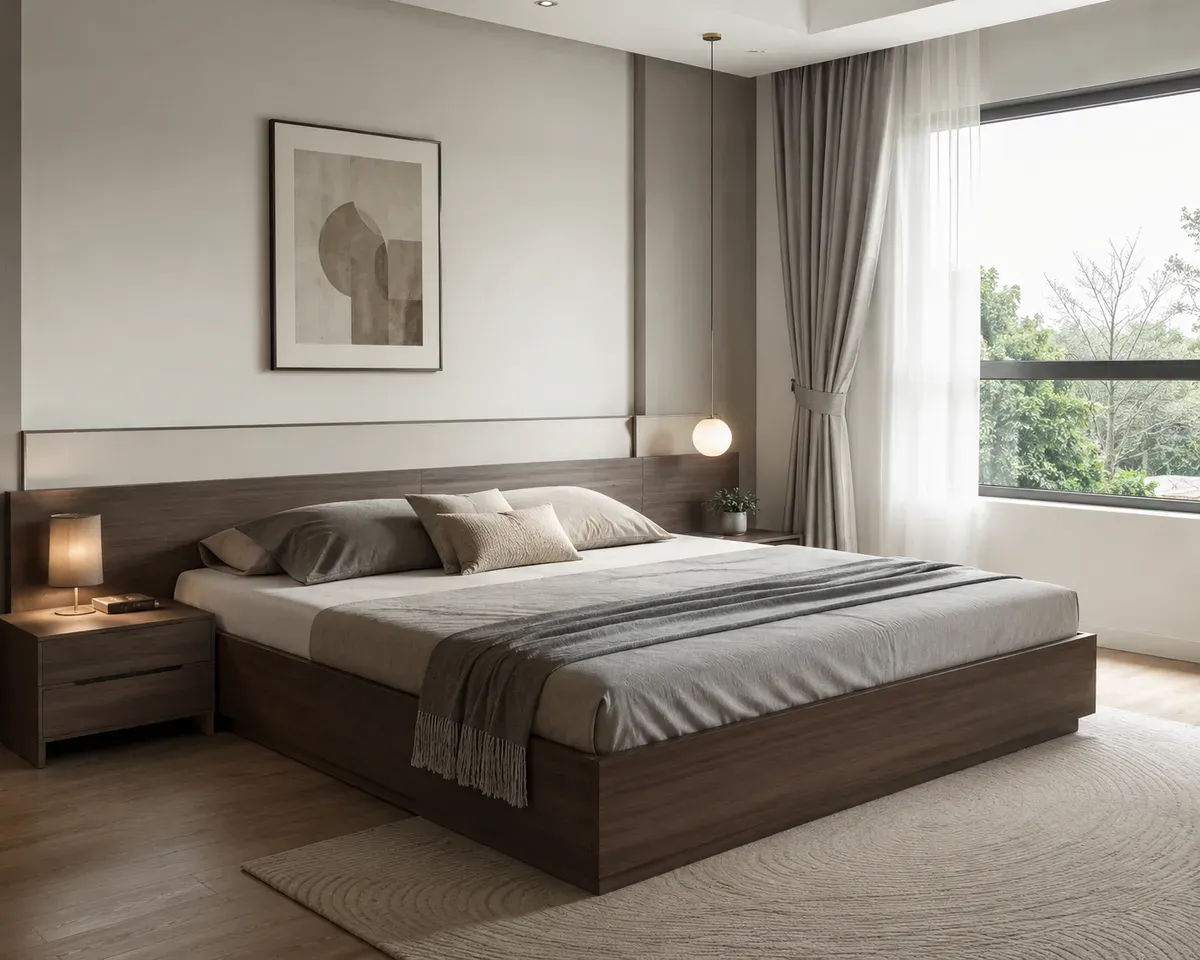 Giường MDF chống ẩm giúp tăng độ ổn định và phù hợp với điều kiện khí hậu nóng ẩm