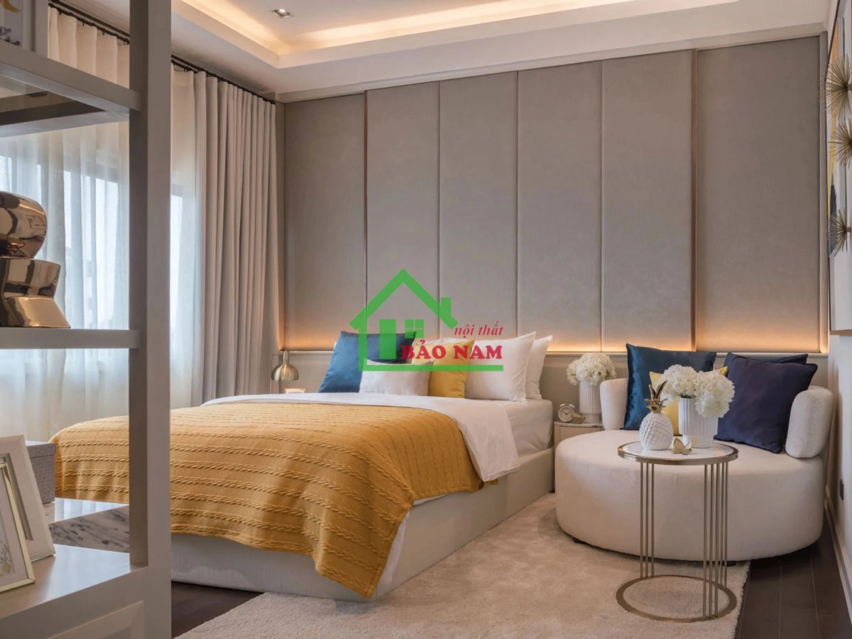 Giường bọc nệm hiện đại cao cấp