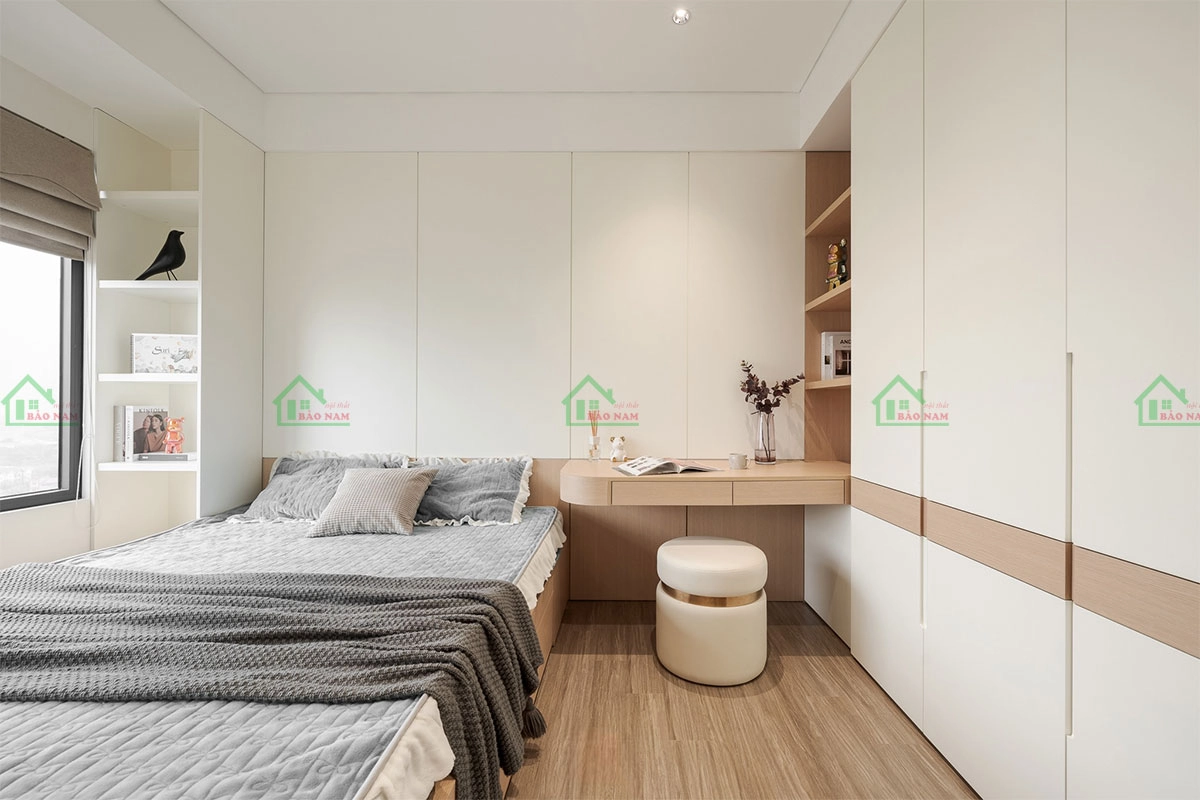 Đặt đóng giường ngủ gỗ giá rẻ cho chung cư tại Thủ Đức