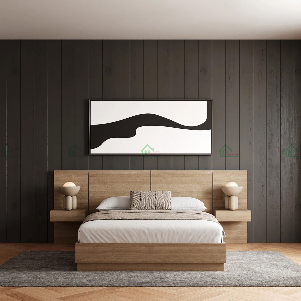 Giường Ngủ Gỗ Công Nghiệp GN37