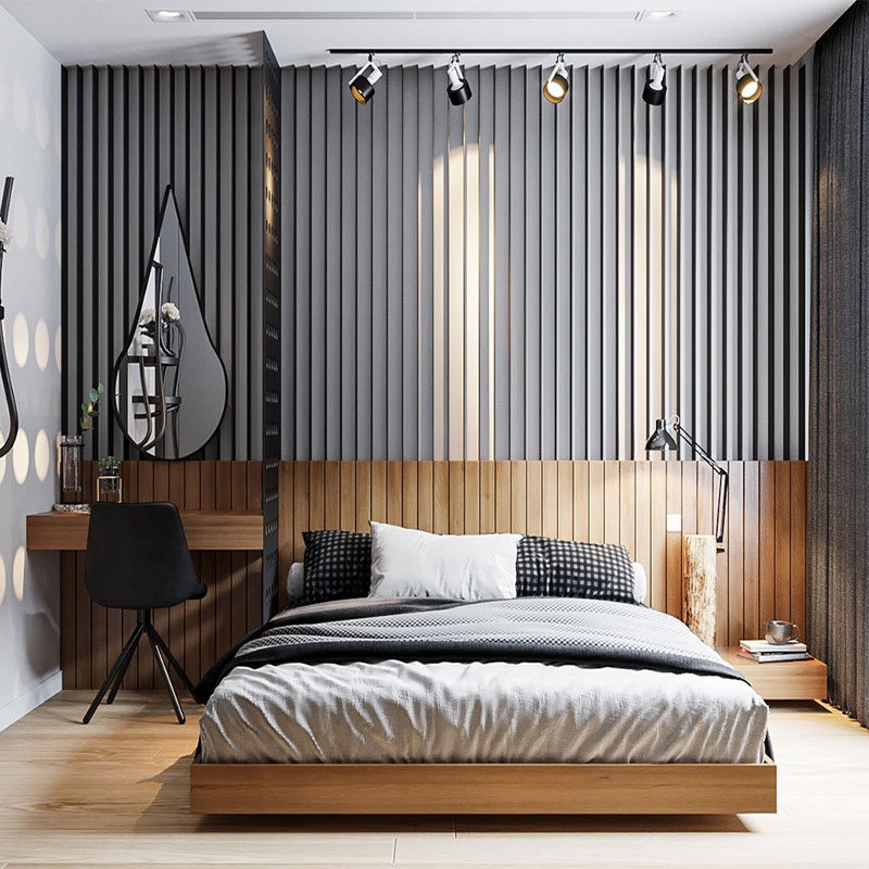 Giường ngủ gỗ công nghiệp hiện đại GN14