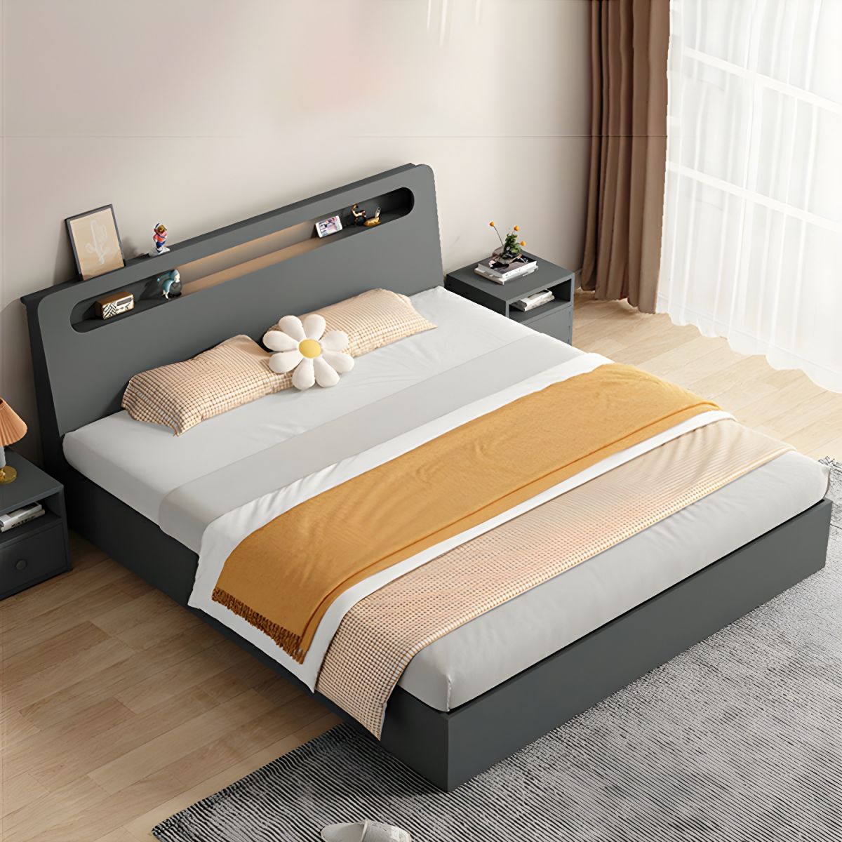 Giường Ngủ Gỗ Công Nghiệp Hiện Đại GN16