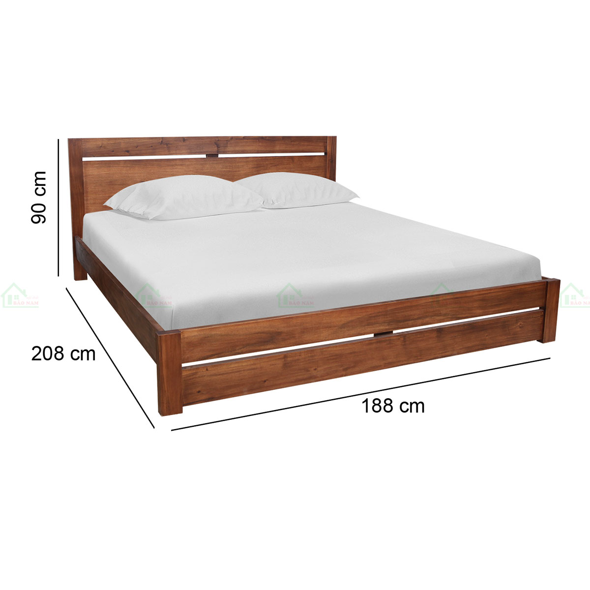 Giường Ngủ Gỗ Tự Nhiên Đẹp GTN32