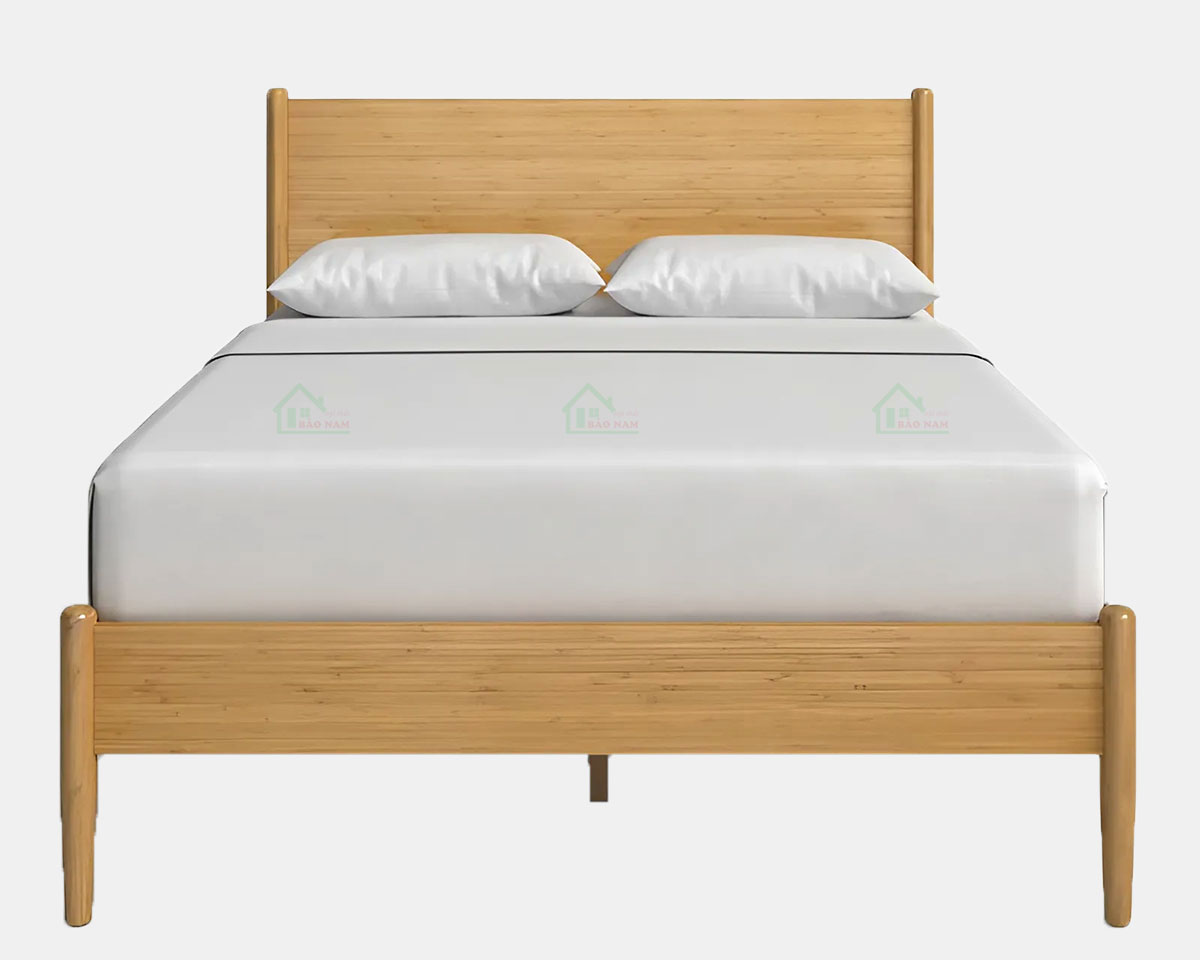 Bề mặt sơn phủ PU màu tự nhiên, bảo vệ gỗ khỏi mối mọt, ẩm mốc, đồng thời tôn lên vẻ đẹp tự nhiên của gỗ.