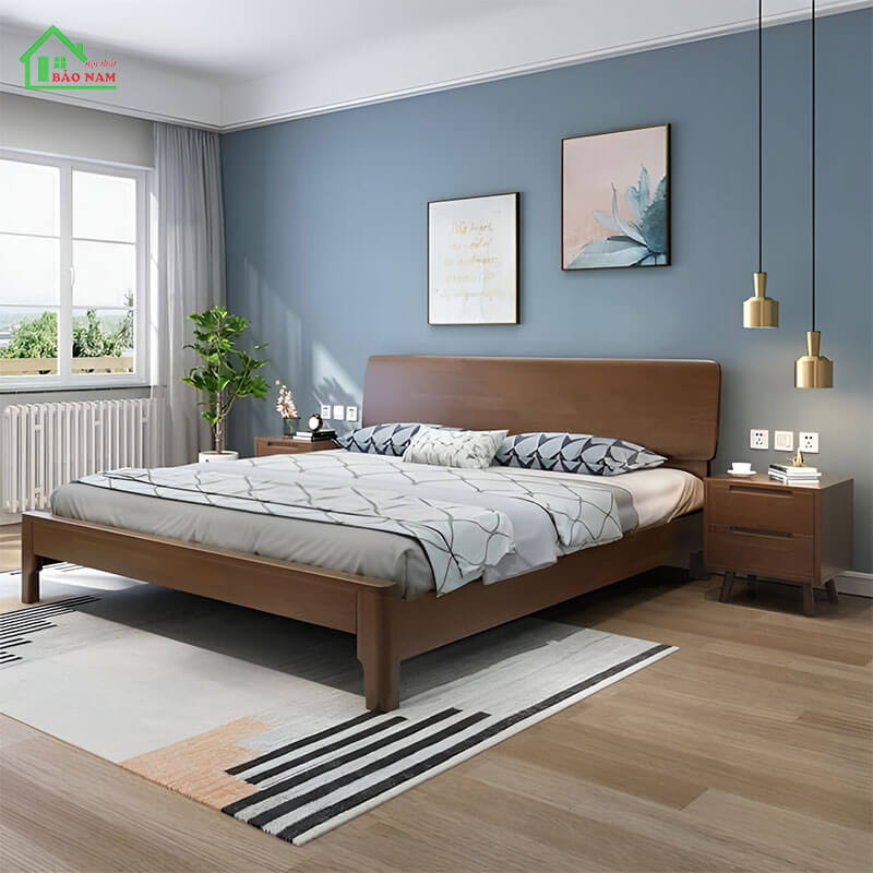 Giường ngủ gỗ tự nhiên đẹp