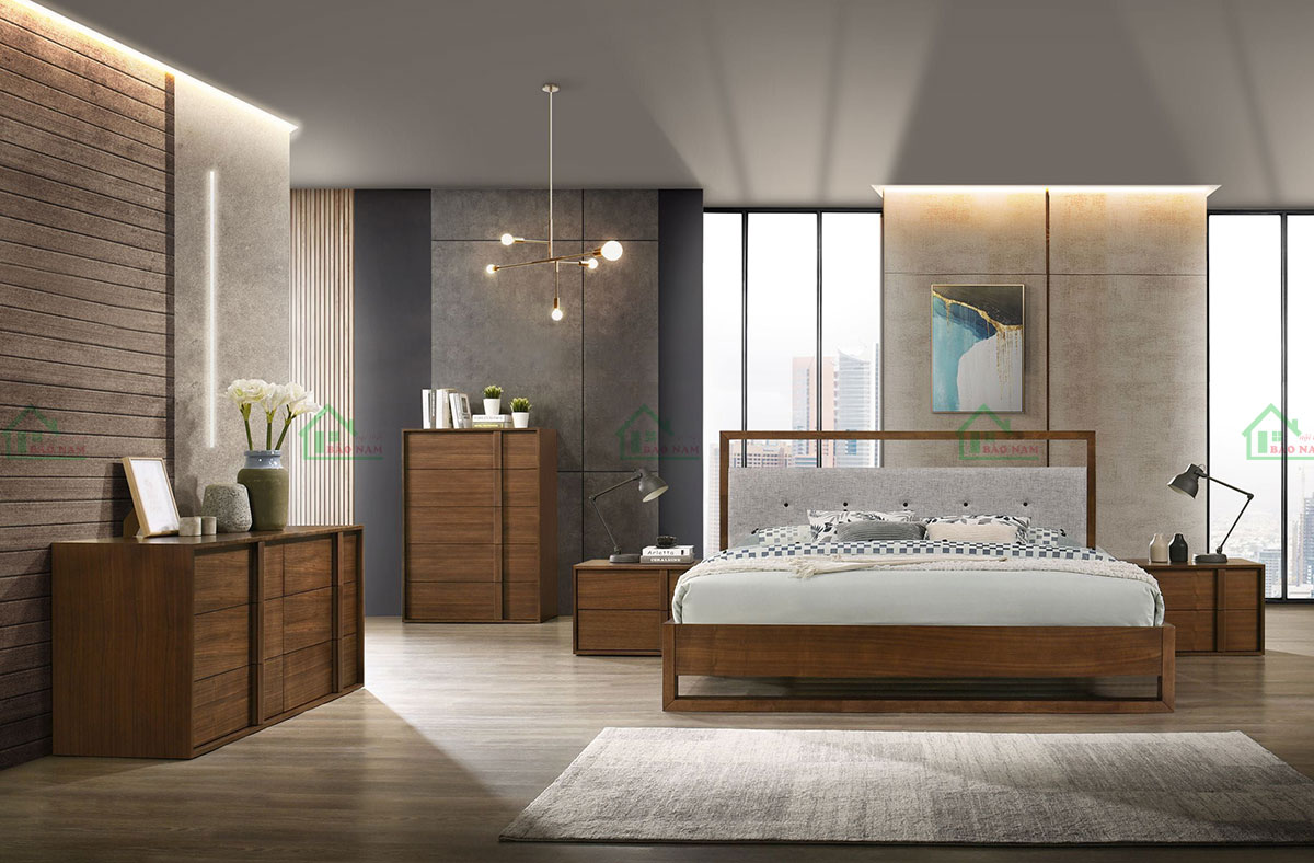 Thiết kế tối giản, hài hòa các yếu tố góp phần tạo nên không gian nghỉ ngơi tinh tế.
