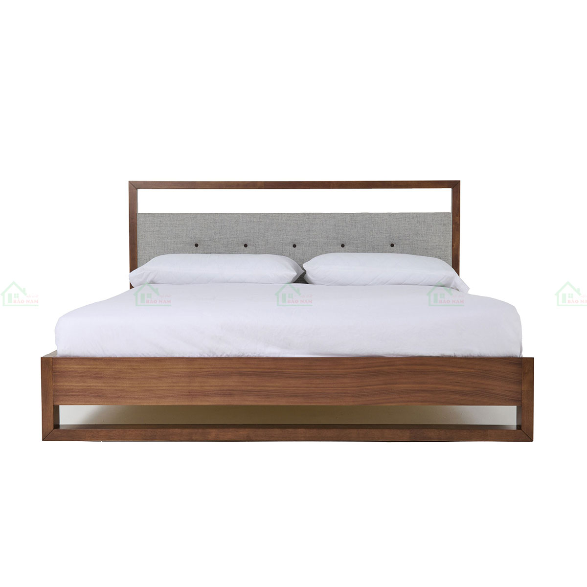 Mẫu Giường Ngủ Gỗ Tự Nhiên Hiện Đại GTN18 