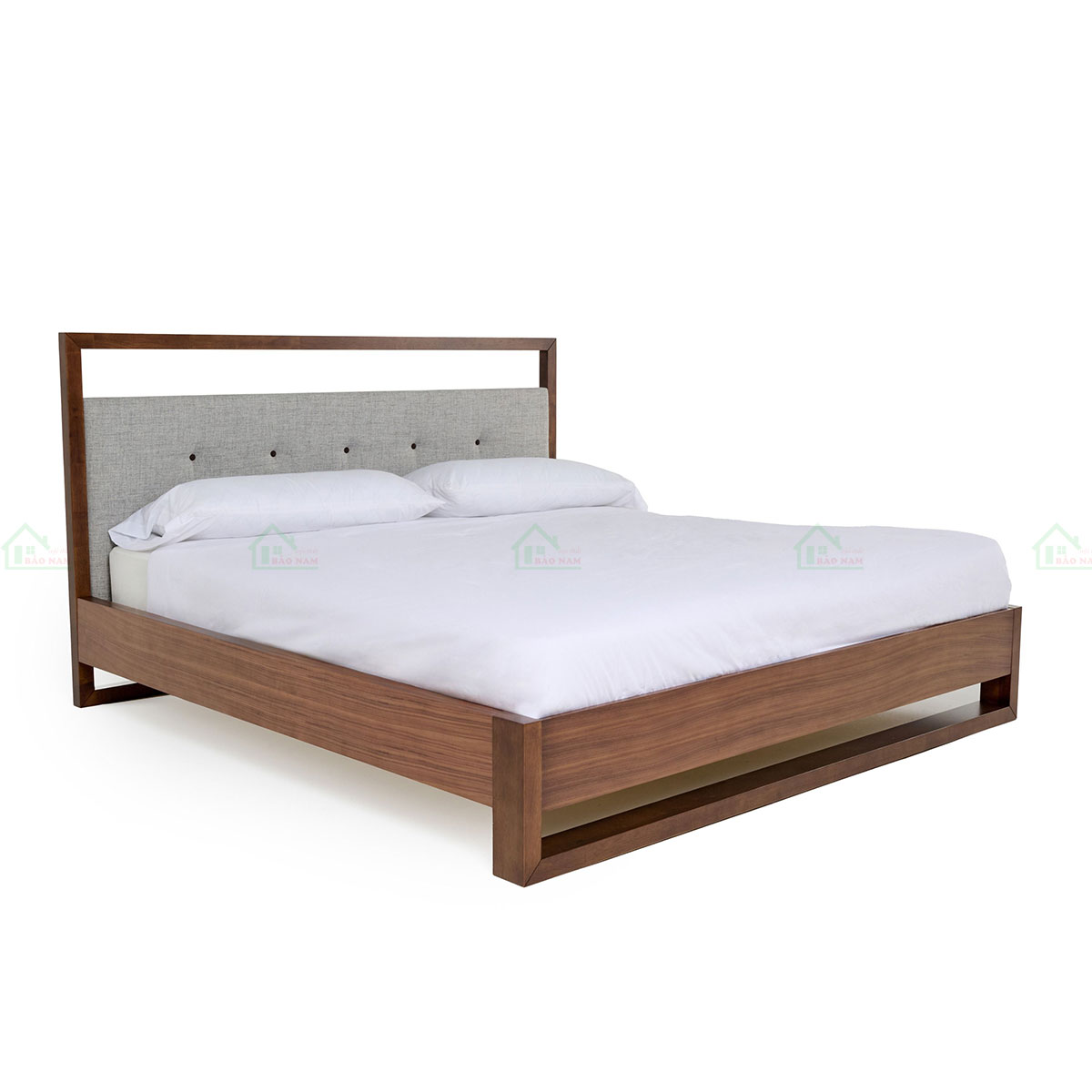 Mẫu Giường Ngủ Gỗ Tự Nhiên Hiện Đại GTN18 