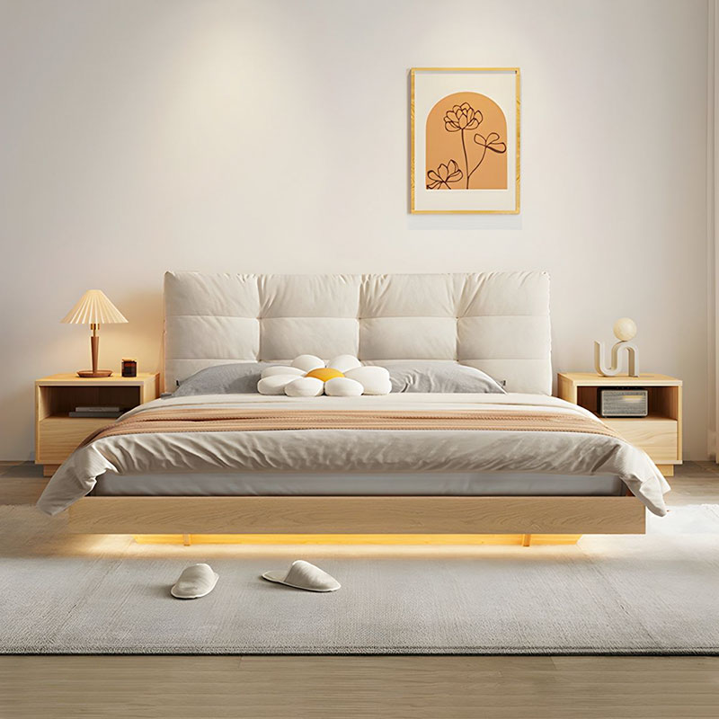Mẫu Giường Ngủ Gỗ Tự Nhiên Hiện Đại GTN4