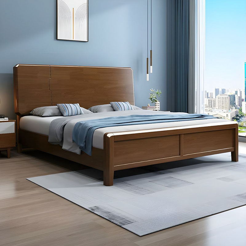 Mẫu giường ngủ gỗ tự nhiên căm xe