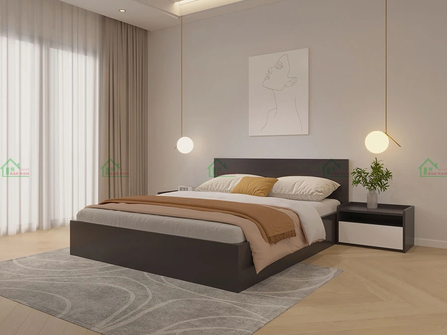 Giường ngủ GN54 kiểu dáng hiện đại, tiết kiệm không gian