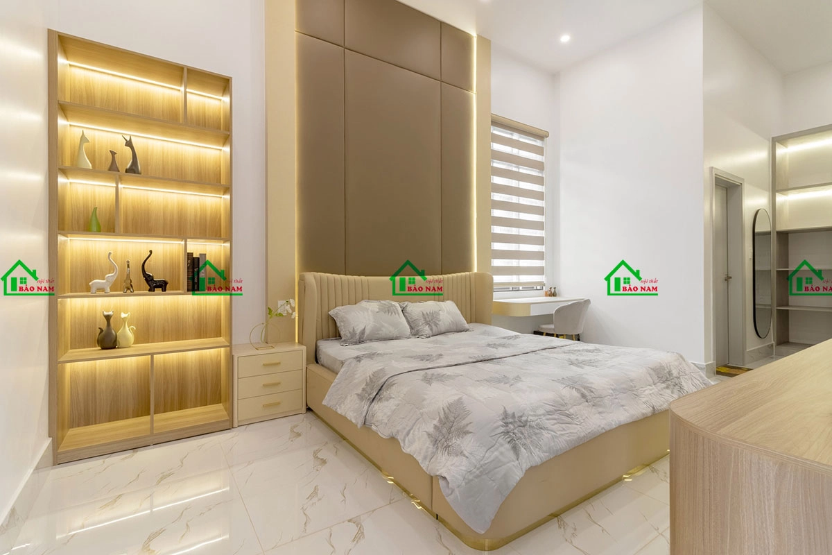 Mẫu giường ngủ phong cách tân cổ điển cho thiết kế phòng ngủ sang trọng