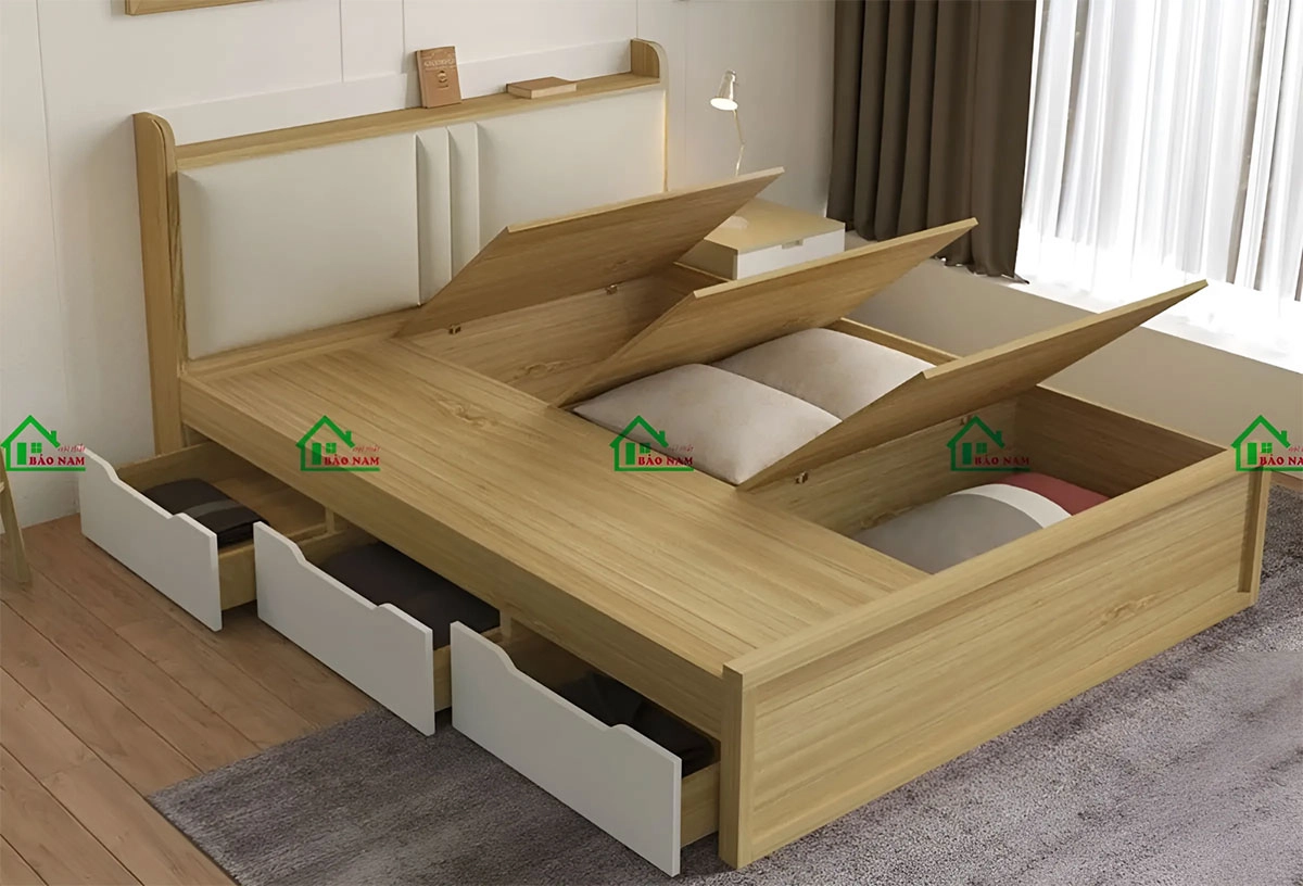Tích hợp các tính năng tiện ích cho giường ngủ MDF thông minh