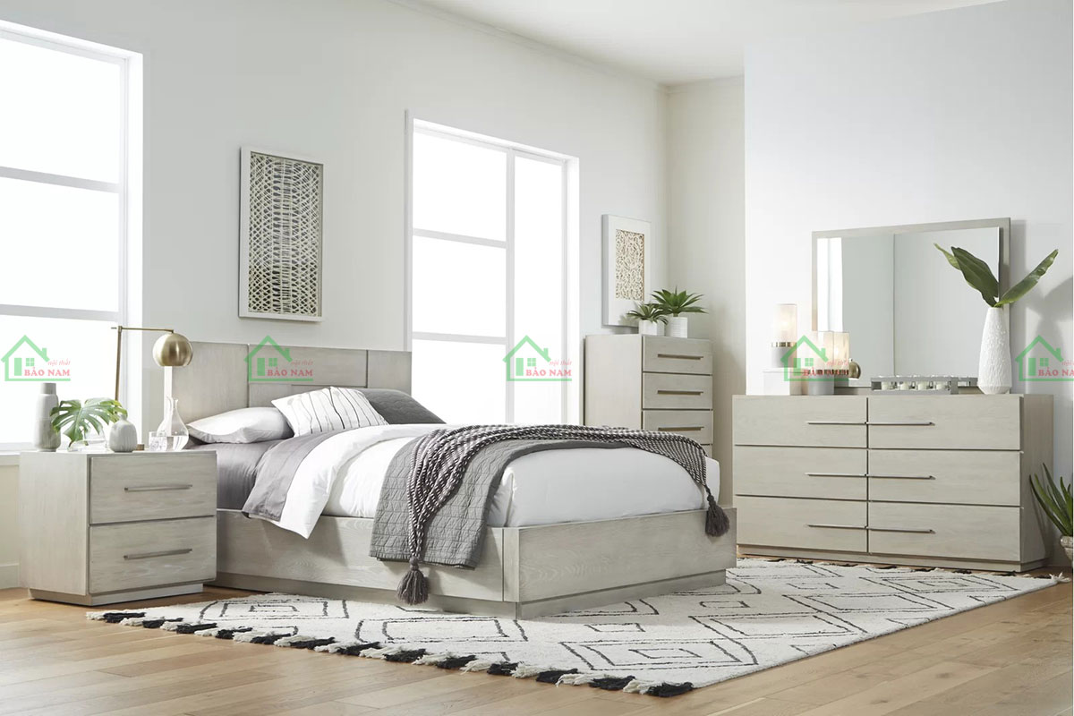 GN45 có thiết kế đơn giản, tinh tế, mang đến vẻ đẹp thanh lịch và hiện đại cho không gian phòng ngủ.
