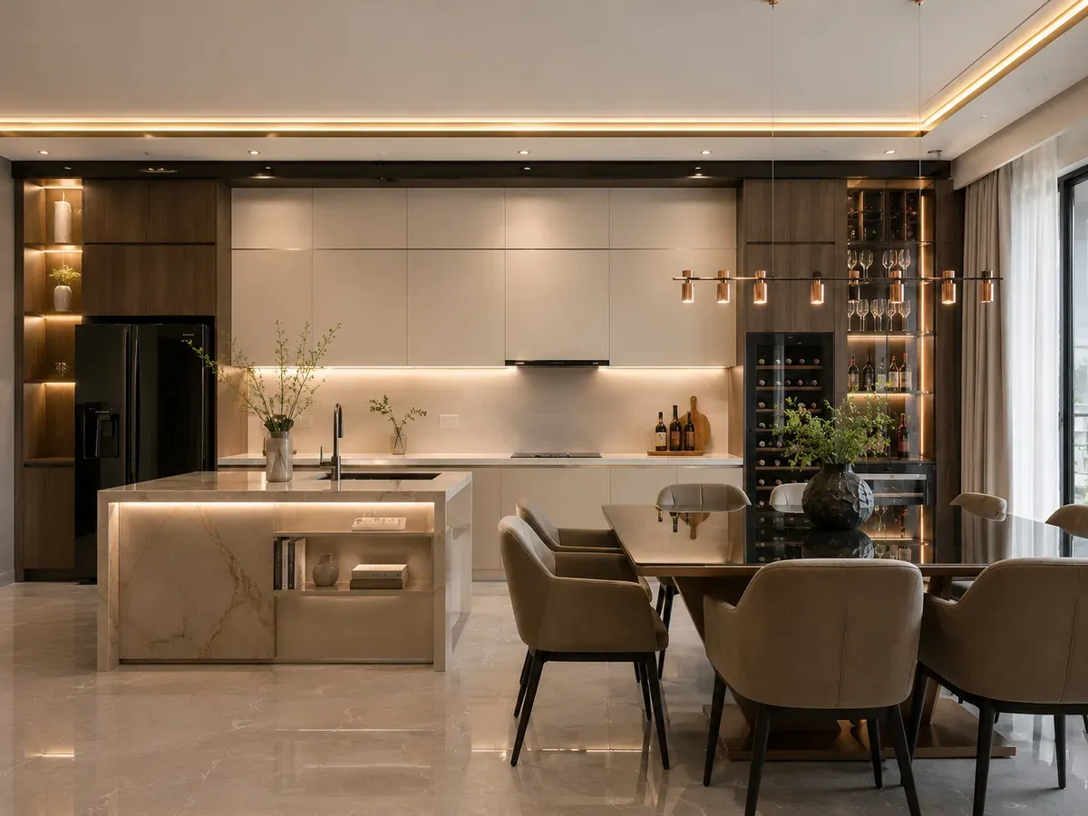 Thi Công Nội Thất Phòng Bếp Đẹp, Hiện Đại, Trọn Gói