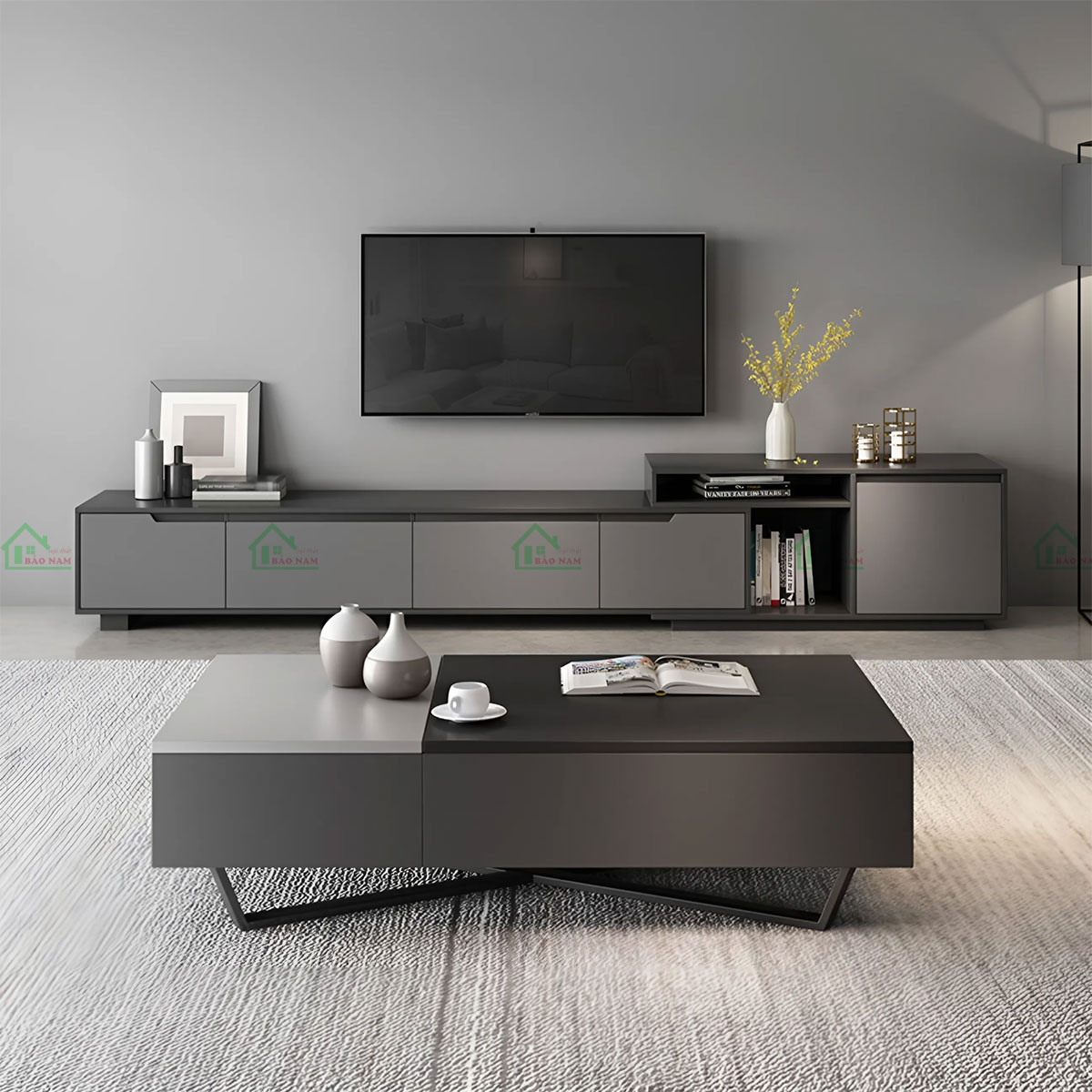Kệ Để Tivi Phòng Khách Đẹp Hiện Đại PK43 