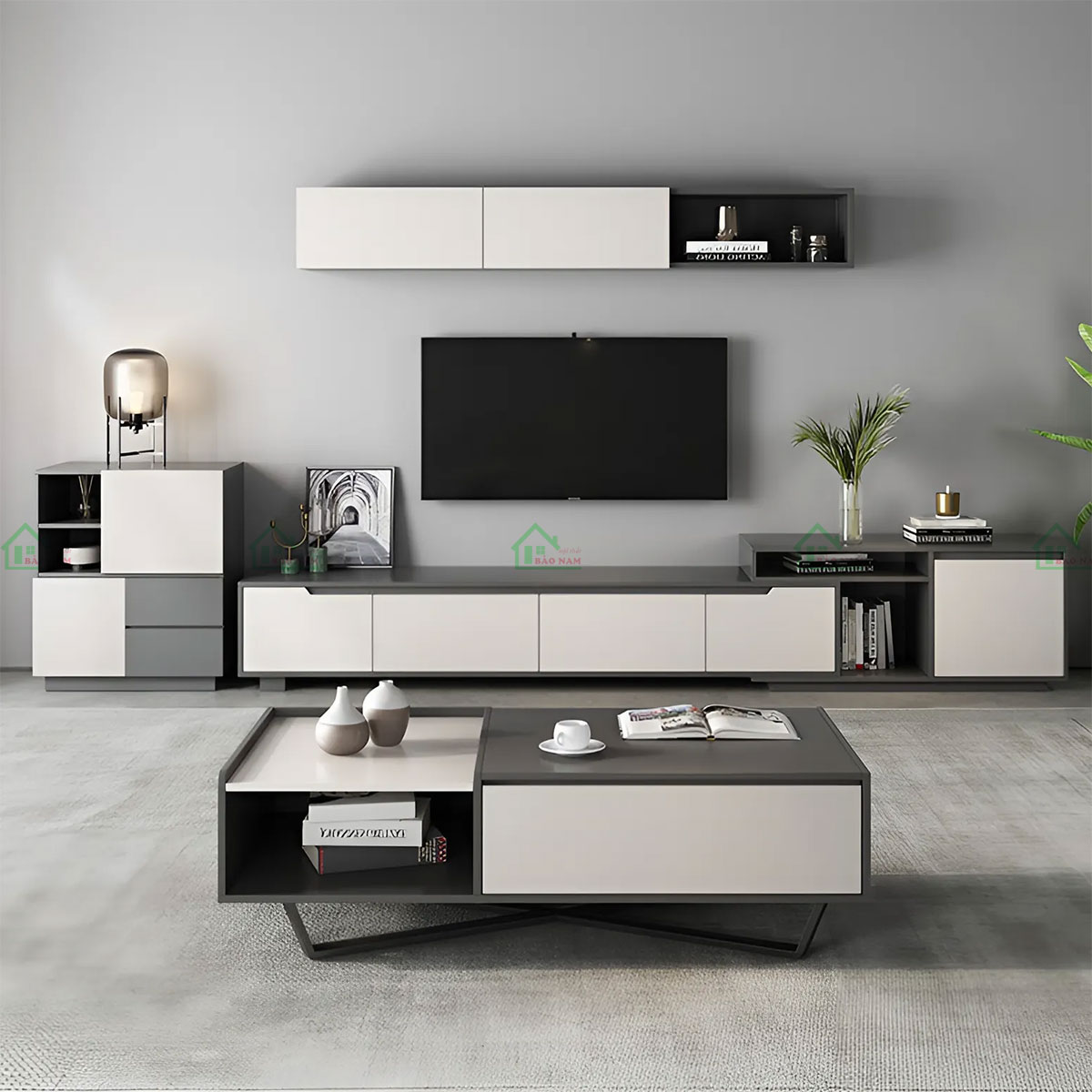 Nhiều ngăn kéo rộng rãi cung cấp không gian lưu trữ đa dụng, giúp tổ chức nhà cửa gọn gàng.