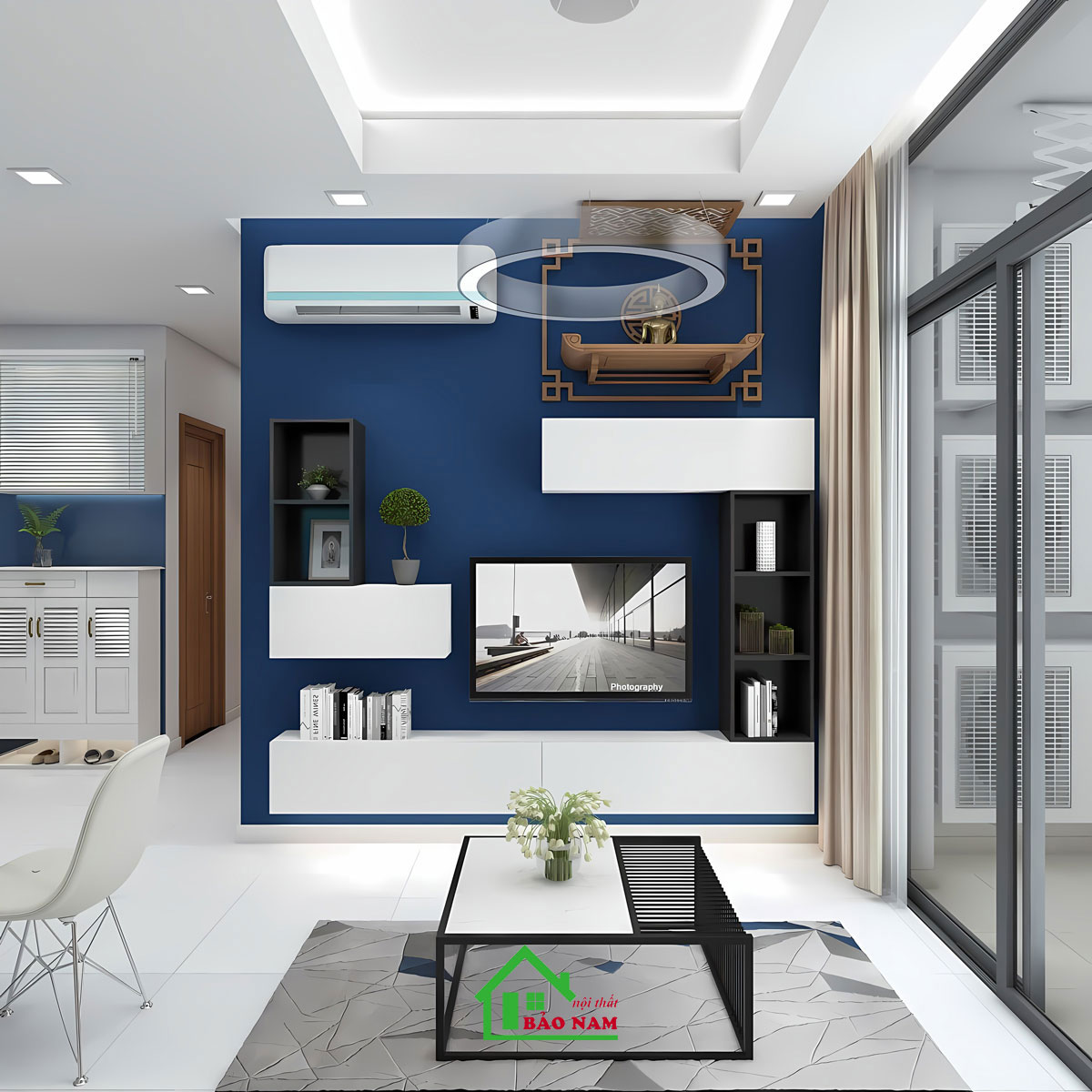 Kệ Tivi Phòng Khách Đẹp Hiện Đại PK23