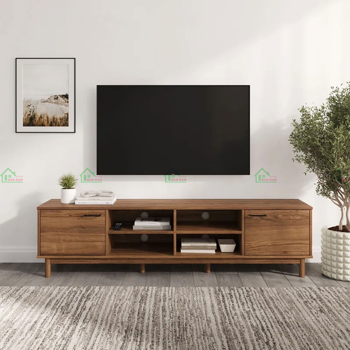 Mẫu Kệ Tivi Phòng Khách Đẹp Hiện Đại PK25
