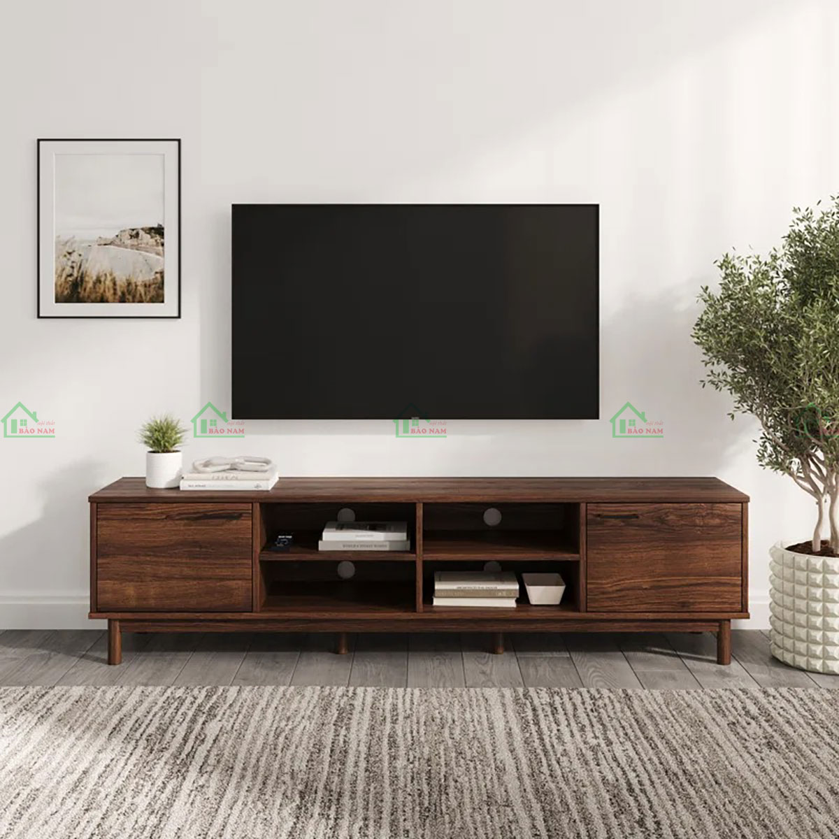 Mẫu Kệ Tivi Phòng Khách Đẹp Hiện Đại PK25