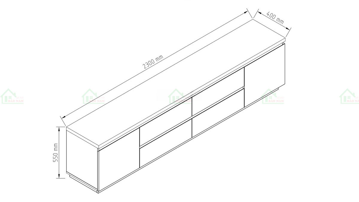 Bố trí ngăn tủ rộng rãi, tiện dụng cho việc lưu trữ đồ dùng, sách vở, thiết bị điện tử,…