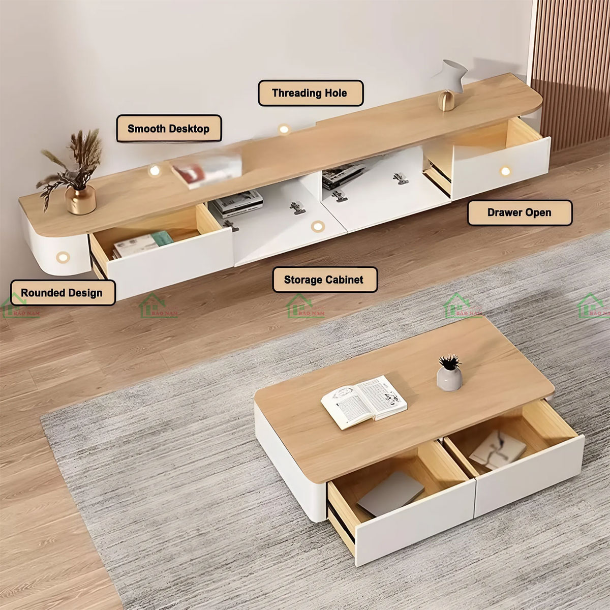 Kệ Tivi Treo Tường Đẹp PK48