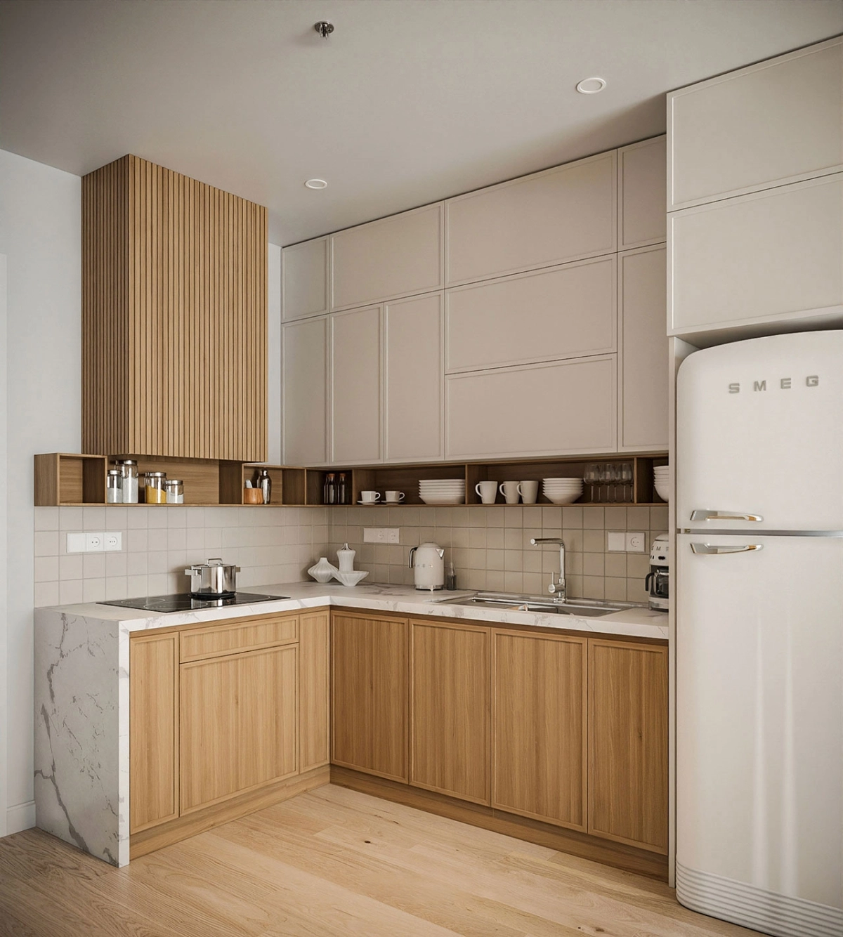 Thiết kế tủ bếp Laminate đẹp cao cấp