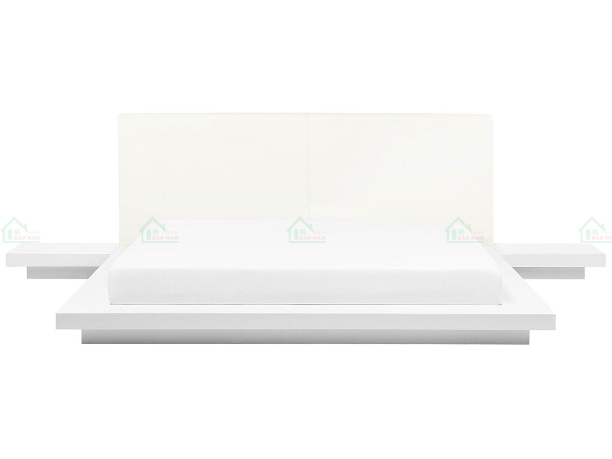 Mẫu Giường Ngủ Gỗ MDF Kiểu Nhật Đẹp Hiện Đại GN30