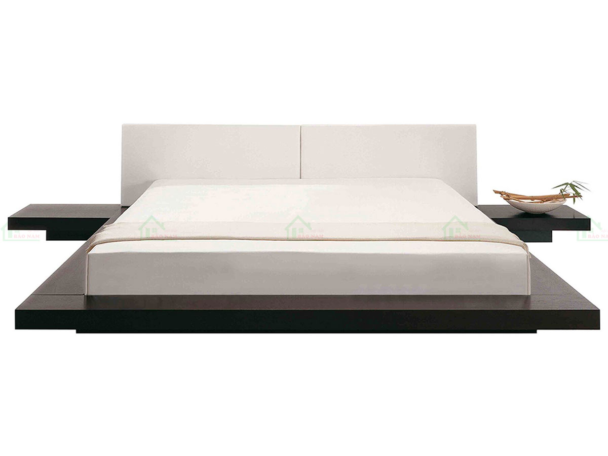 Mẫu Giường Ngủ Gỗ MDF Kiểu Nhật Đẹp Hiện Đại GN30