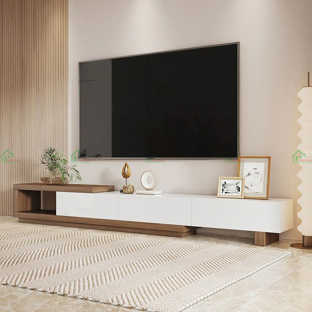 Mẫu Kệ Tivi Gỗ Công Nghiệp MDF Đẹp Hiện Đại PK38