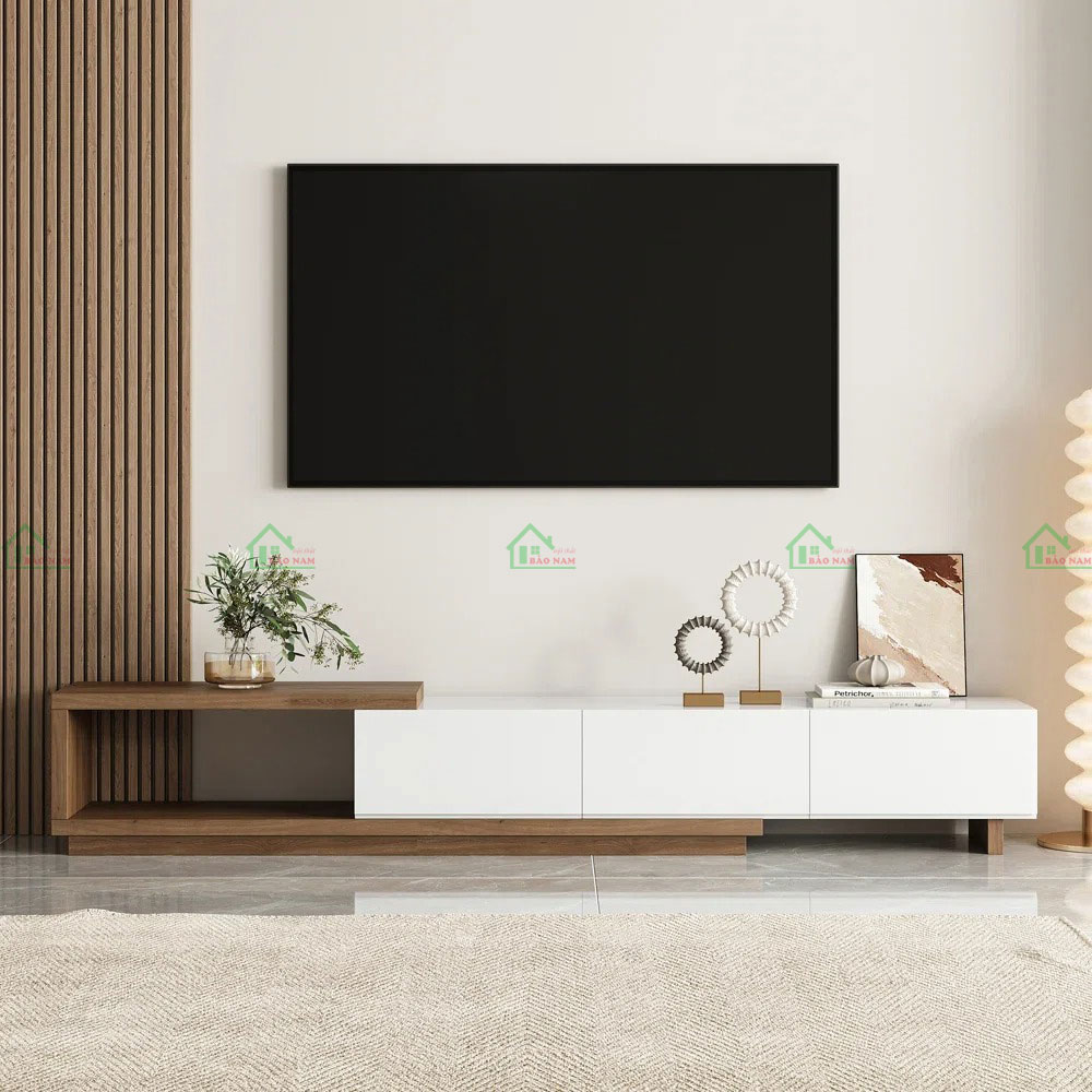 Được làm từ chất liệu gỗ công nghiệp MDF An Cường có độ bền và độ ổn định cao, đảm bảo độ bền lâu dài.